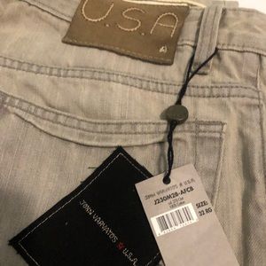 John Varvatos gray jeans 32 regular